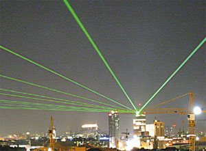 Laserprojektor mit Servos