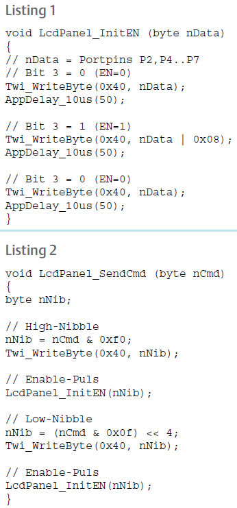 I2C-Bedieneinheit