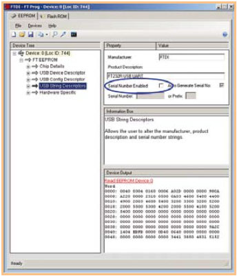 Vorbestimmte COM-Port-Nummern