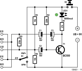 Einfacher Transistortester