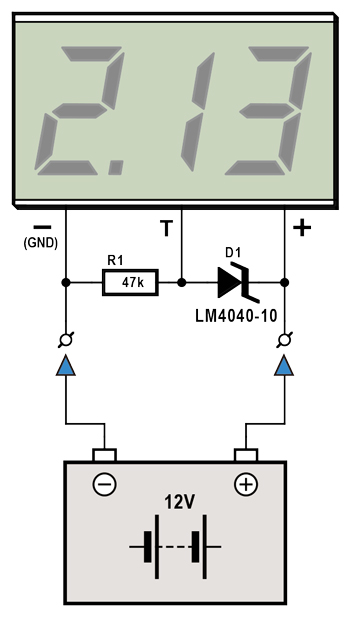 Supersimpler 12-V-Batteriemonitor