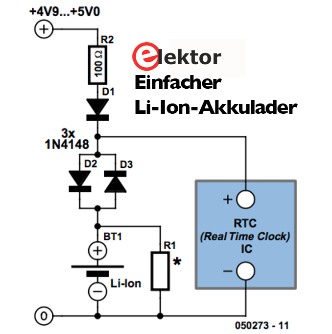 Einfacher Li-Ion-Akkulader