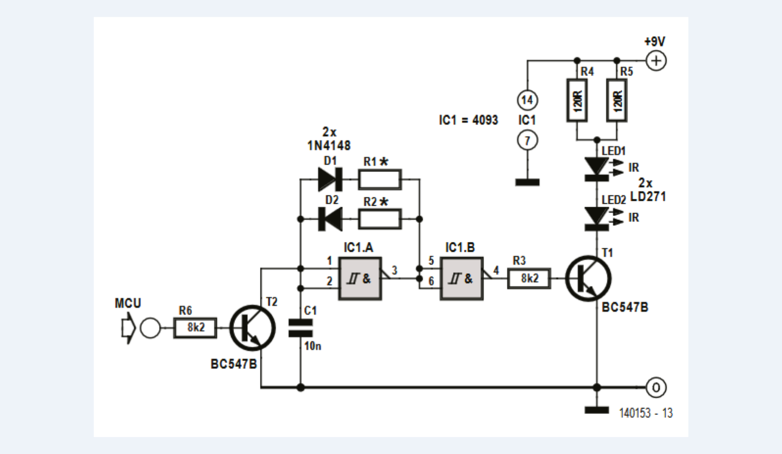 CMOS-IR-Sender