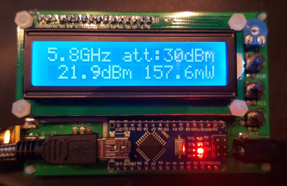 1pc RF Power Meter 0.1-2.5GHz Logarithmischer Hochfrequenzdetektor 